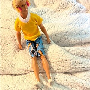 Yellow Shirt and Blue Shorts Doll Outfit